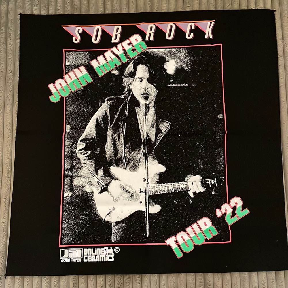 John Mayer SOB Rock 2022 Tour Bandanna